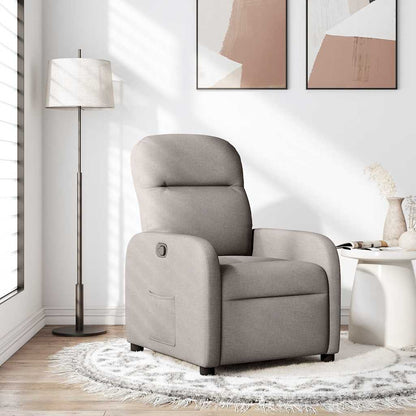 Relaxsessel Taupe Stoff