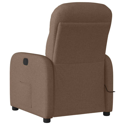 Massagesessel Braun Stoff