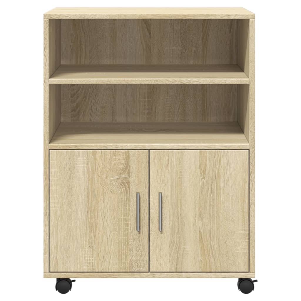 Rollschrank Sonoma-Eiche 60x48x81 cm Holzwerkstoff