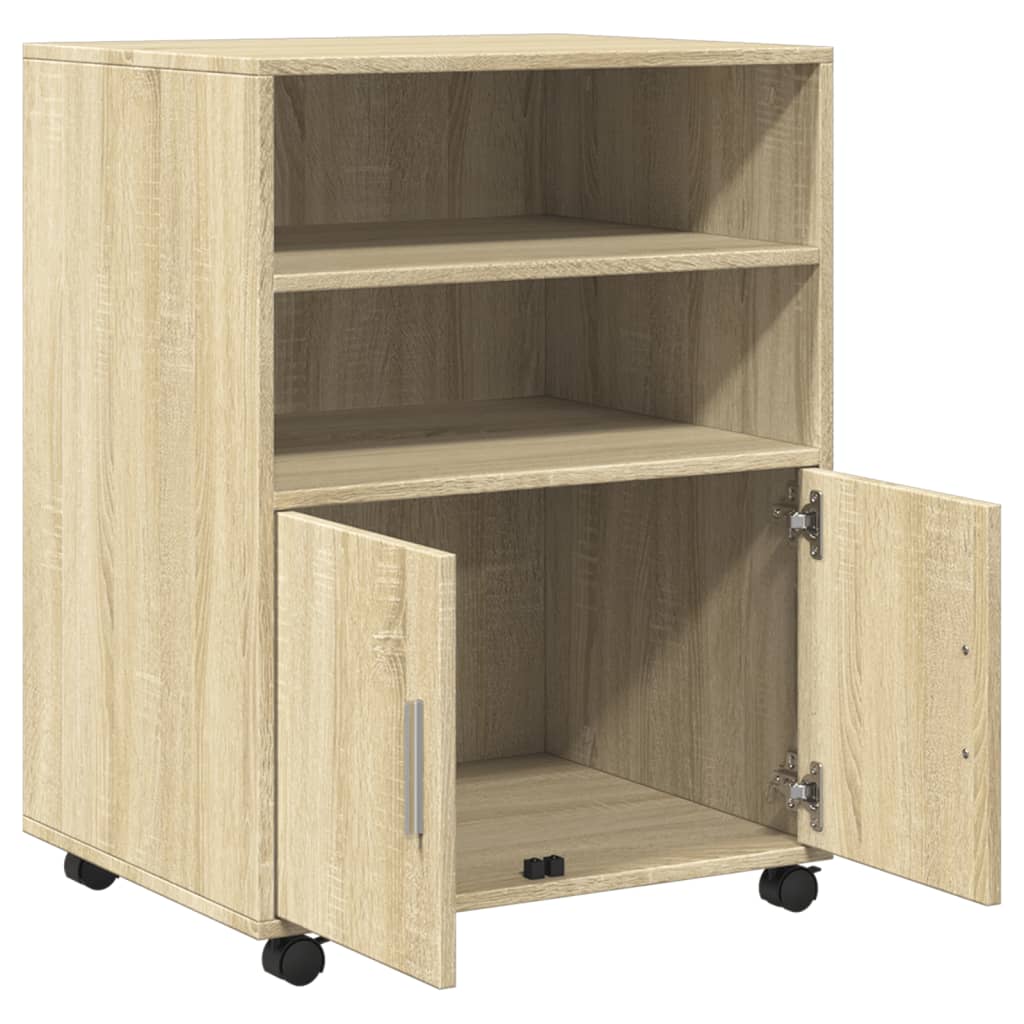 Rollschrank Sonoma-Eiche 60x48x81 cm Holzwerkstoff