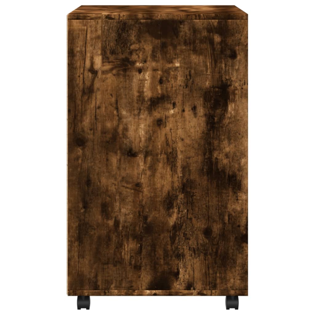 Rollschrank Räuchereiche 60x48x81 cm Holzwerkstoff