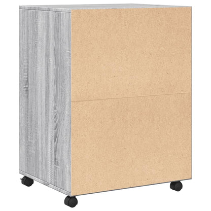 Rollschrank Grau Sonoma 60x48x81 cm Holzwerkstoff