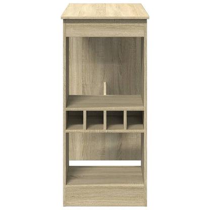 Bartisch mit Regal Sonoma-Eiche 90x47,5x103,5 cm Holzwerkstoff