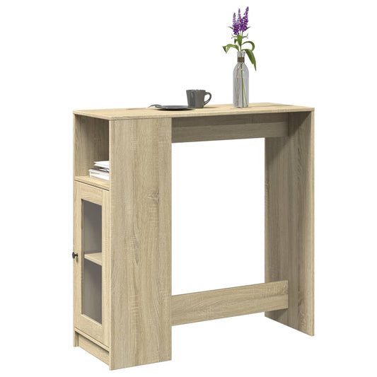 Bartisch mit Regal Sonoma-Eiche 101x40x103,5 cm Holzwerkstoff