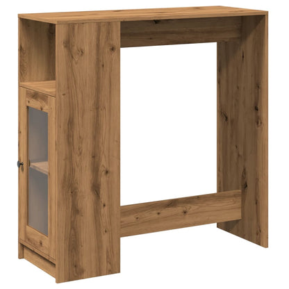 Bartisch mit Regal Artisan-Eiche 101x40x103,5 cm Holzwerkstoff