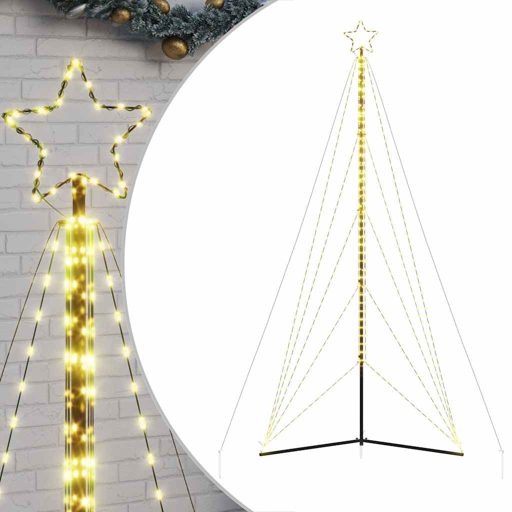 Weihnachtsbaum-Beleuchtung 615 LEDs Warmweiß 404,5 cm