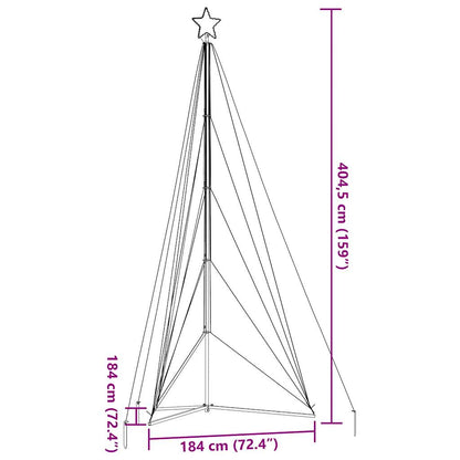 Weihnachtsbaum-Beleuchtung 615 LEDs Warmweiß 404,5 cm