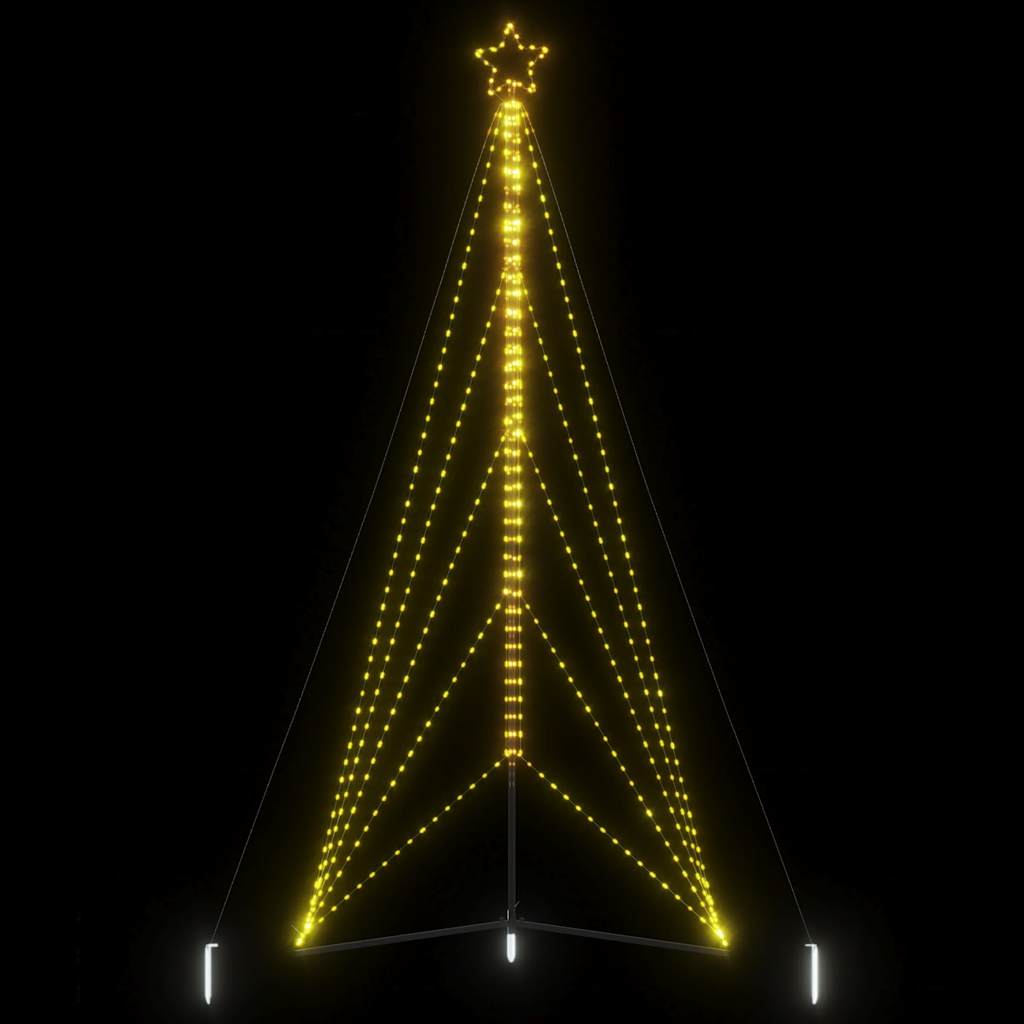 Weihnachtsbaum-Beleuchtung 615 LEDs Warmweiß 404,5 cm