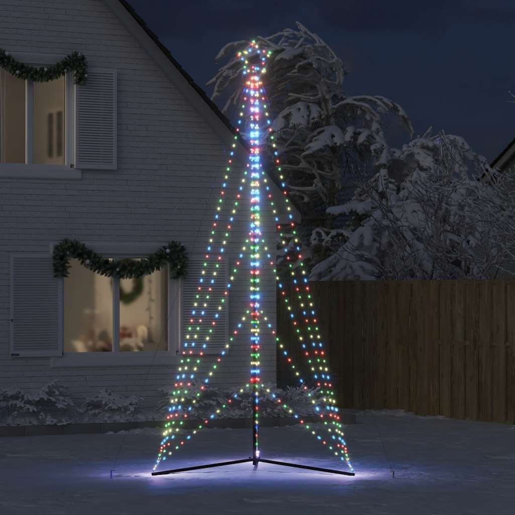 Weihnachtsbaum-Beleuchtung 615 LEDs Mehrfarbig 404,5 cm