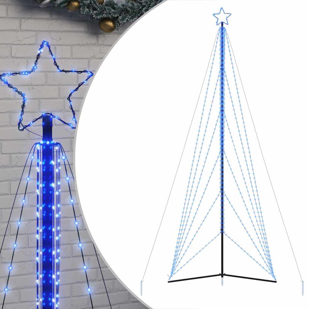 Weihnachtsbaum-Beleuchtung 861 LEDs Blau 478 cm