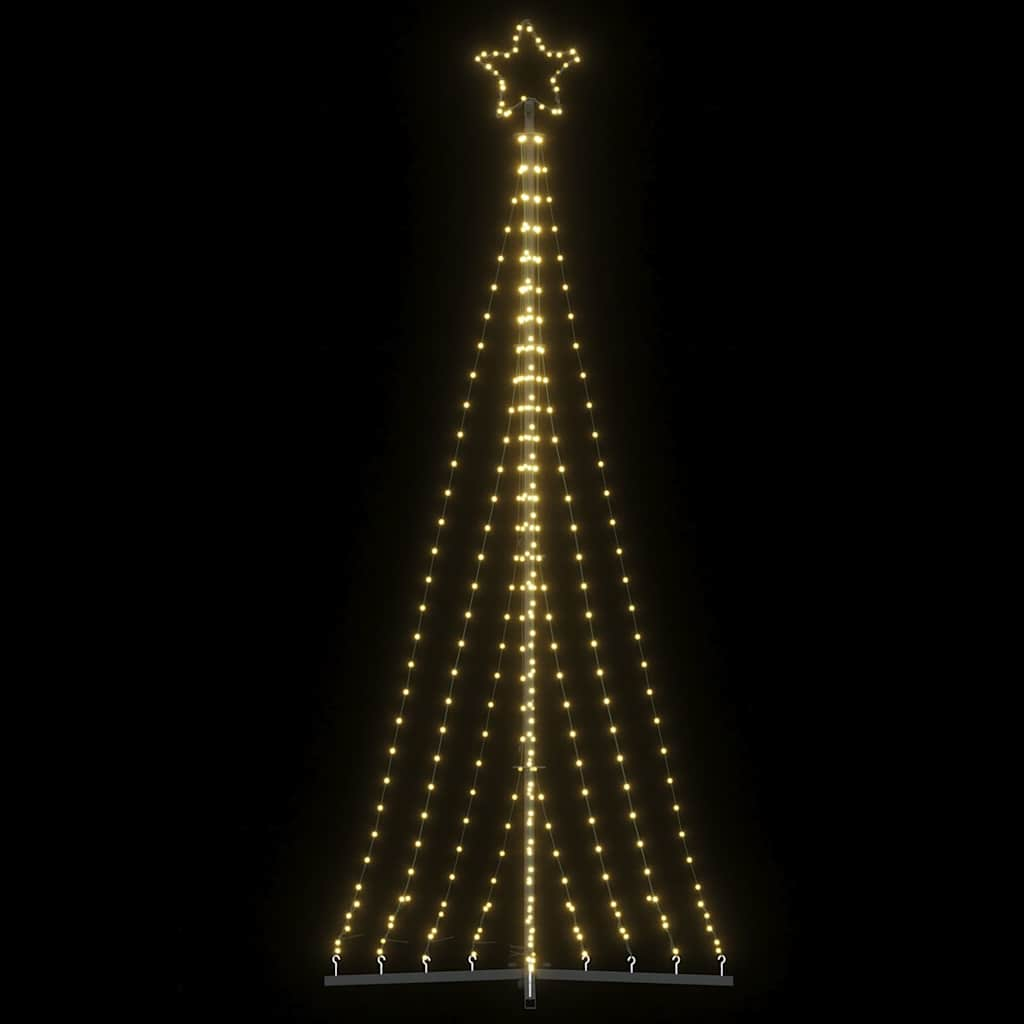 Weihnachtsbaum-Beleuchtung 447 LEDs Warmweiß 249 cm