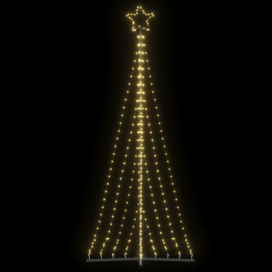 Weihnachtsbaum-Beleuchtung 447 LEDs Warmweiß 249 cm