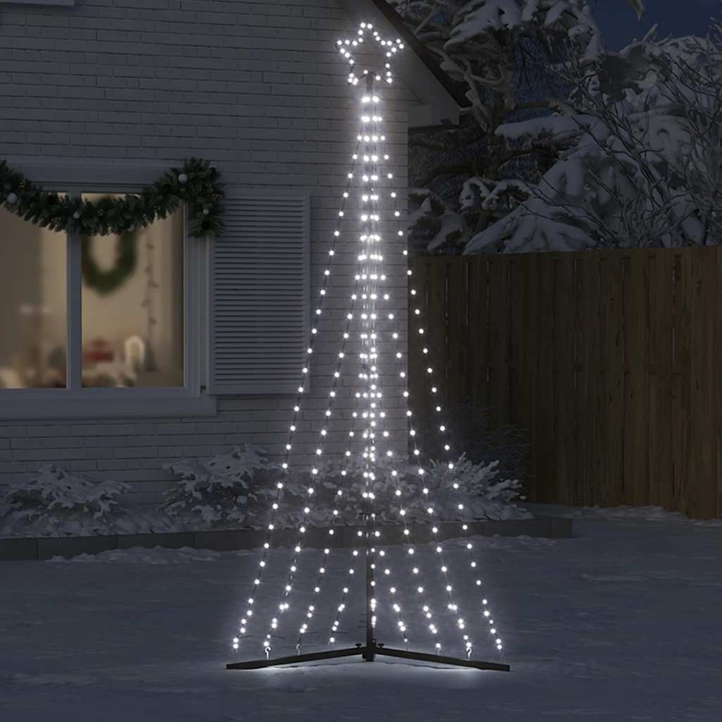 Weihnachtsbaum-Beleuchtung 447 LEDs Kaltweiß 249 cm