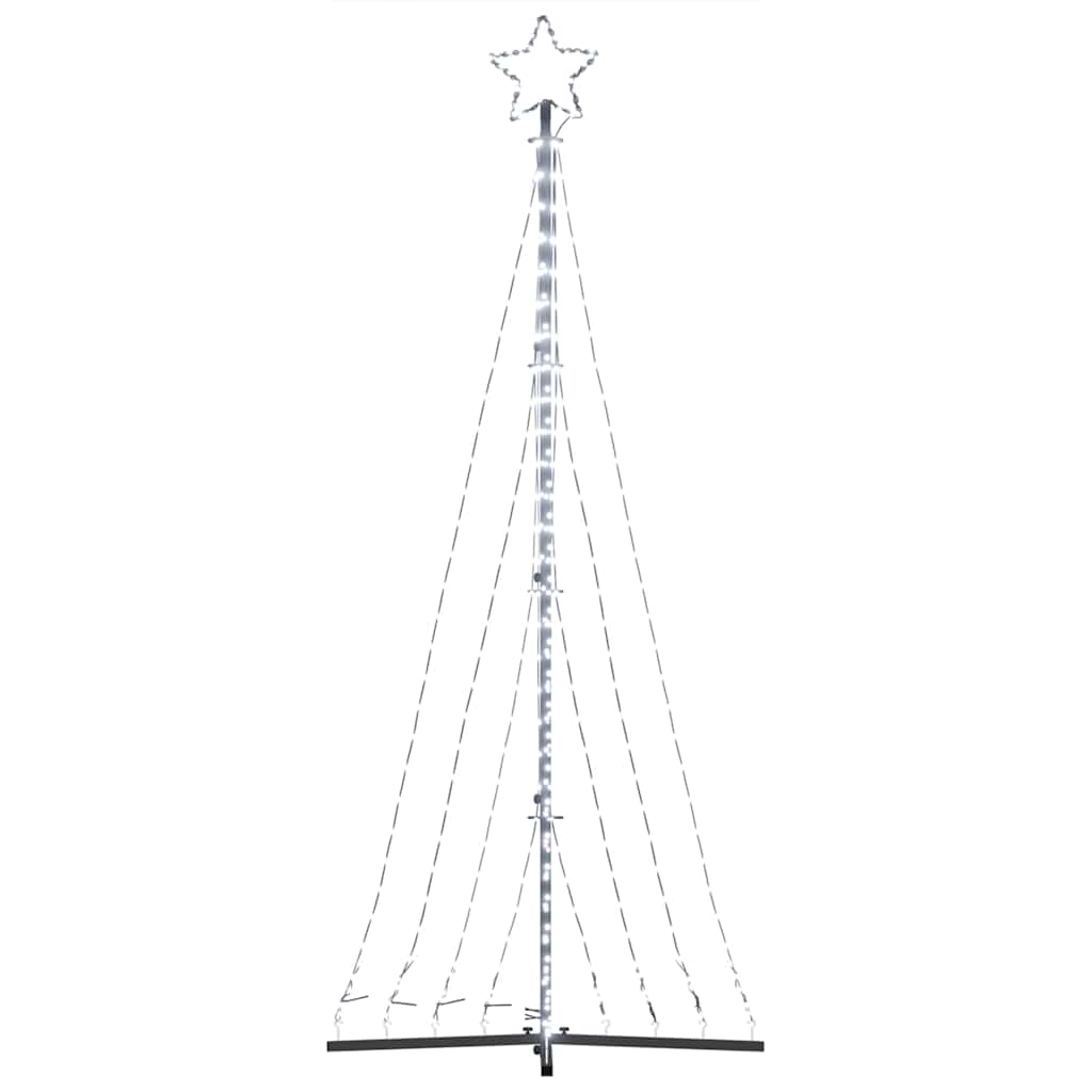 Weihnachtsbaum-Beleuchtung 447 LEDs Kaltweiß 249 cm