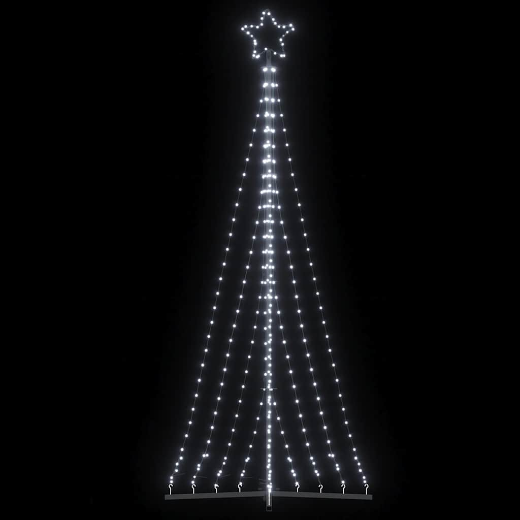 Weihnachtsbaum-Beleuchtung 447 LEDs Kaltweiß 249 cm