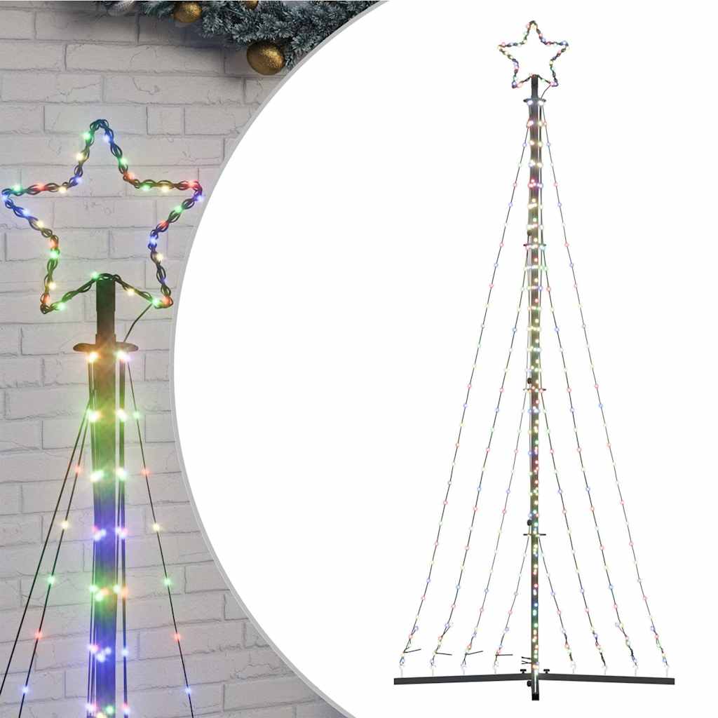 Weihnachtsbaum-Beleuchtung 447 LEDs Mehrfarbig 249 cm