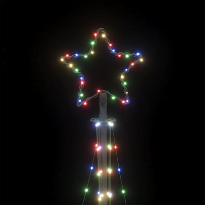 Weihnachtsbaum-Beleuchtung 447 LEDs Mehrfarbig 249 cm