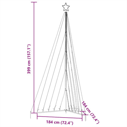 Weihnachtsbaum-Beleuchtung 570 LEDs Warmweiß 399 cm