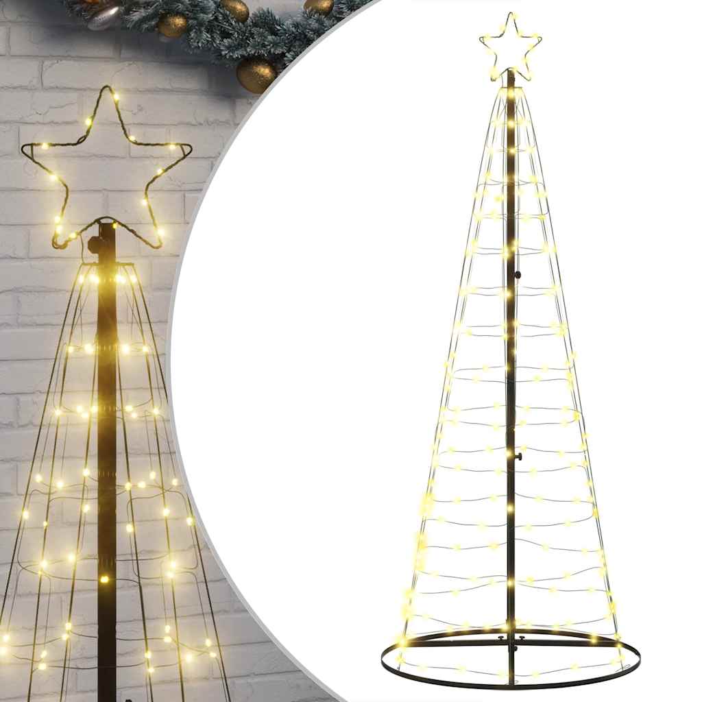 Weihnachtsbaum Kegelform 200 LEDs Warmweiß 182 cm