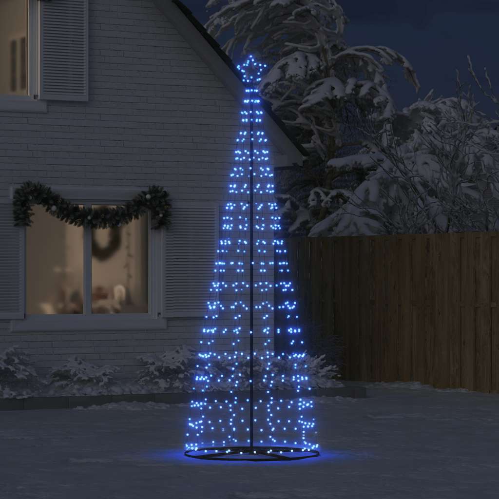 Weihnachtsbaum Kegelform 550 LEDs Blau 304 cm