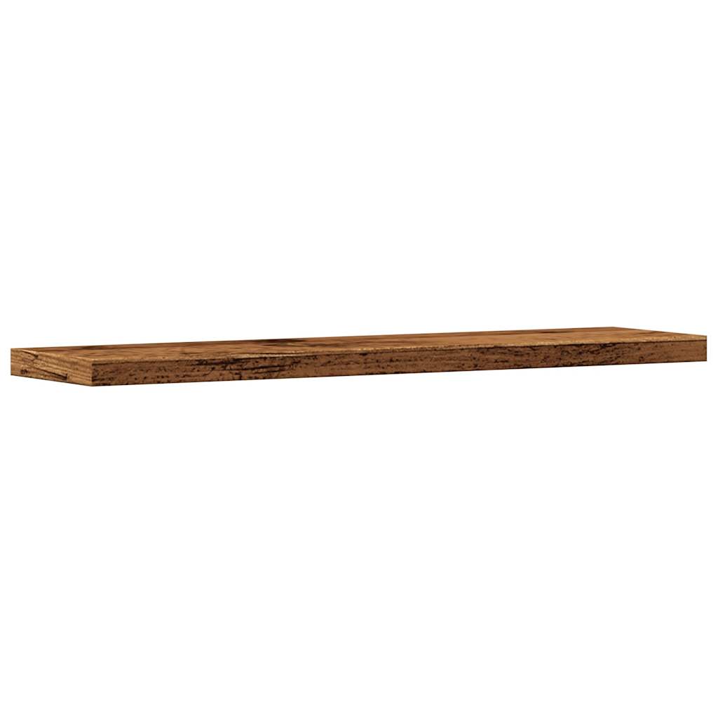 Wandregale 4 Stk. Altholz-Optik 40x20x1,5 cm Holzwerkstoff