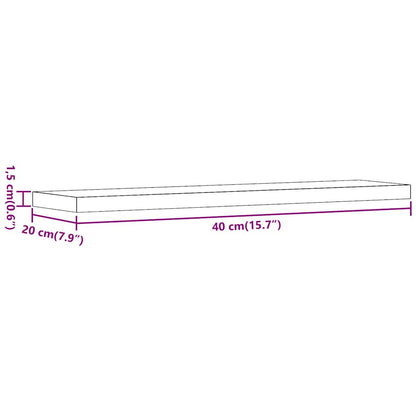 Wandregale 4 Stk. Artisan-Eiche 40x20x1,5 cm Holzwerkstoff