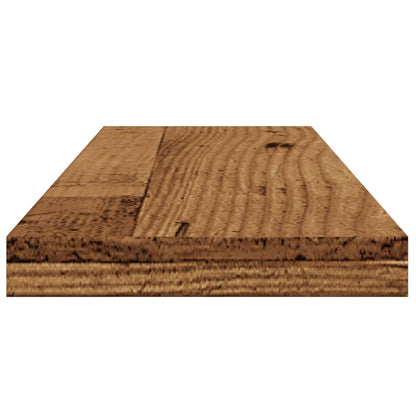 Wandregale 4 Stk. Altholz-Optik 60x20x1,5 cm Holzwerkstoff