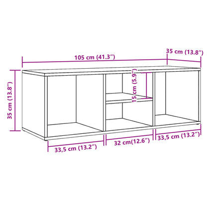 Schuhbank Artisan-Eiche 105x35x35 cm Holzwerkstoff