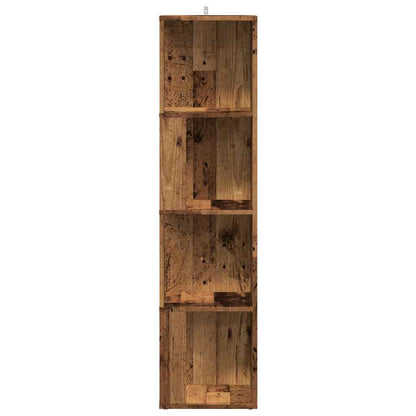 Eckregal Altholz-Optik 33x33x132 cm Holzwerkstoff