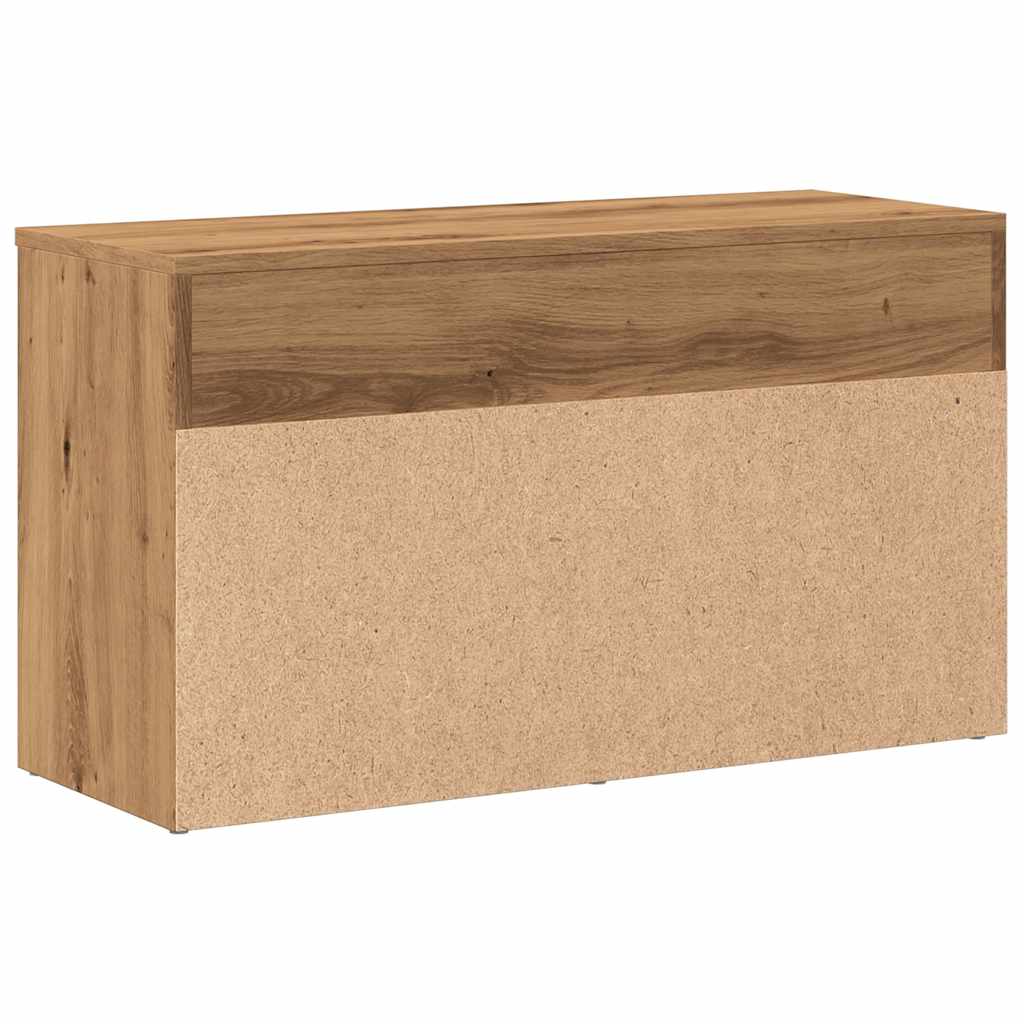 Schuhbank Artisan-Eiche 80x30x45 cm Holzwerkstoff