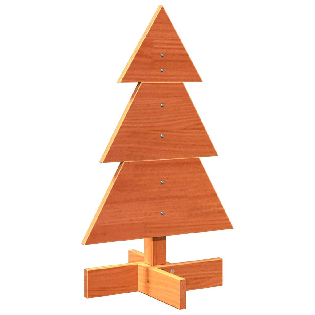 Weihnachtsbaum zum Schmücken Wachsbraun 60 cm Massivholz Kiefer