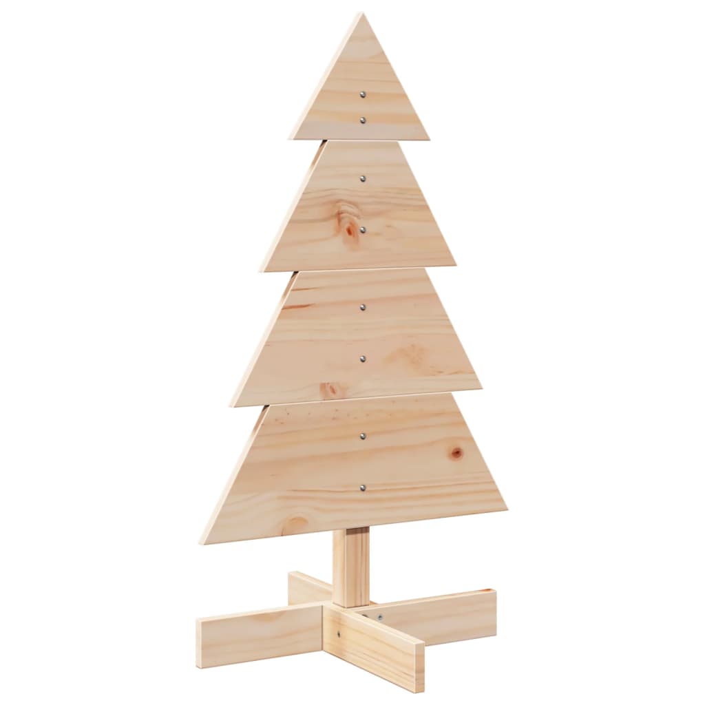 Weihnachtsbaum Holz zum Schmücken 80 cm Massivholz Kiefer