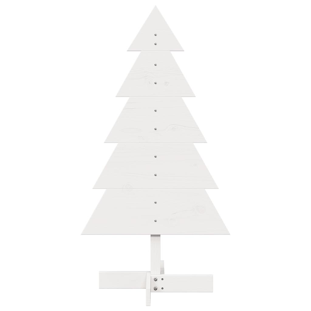 Weihnachtsbaum zum Schmücken Weiß 100 cm Massivholz Kiefer