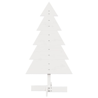 Weihnachtsbaum zum Schmücken Weiß 100 cm Massivholz Kiefer