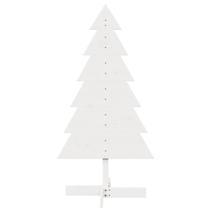 Weihnachtsbaum zum Schmücken Weiß 120 cm Massivholz Kiefer