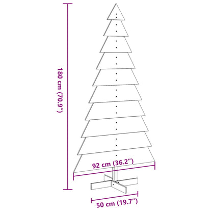 Weihnachtsbaum Holz zum Schmücken 180 cm Massivholz Kiefer