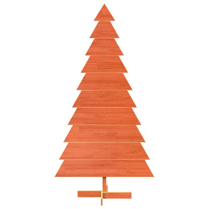 Weihnachtsbaum zum Schmücken Wachsbraun 180cm Massivholz Kiefer