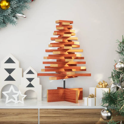 Weihnachtsbaum zum Schmücken Wachsbraun 60 cm Massivholz Kiefer