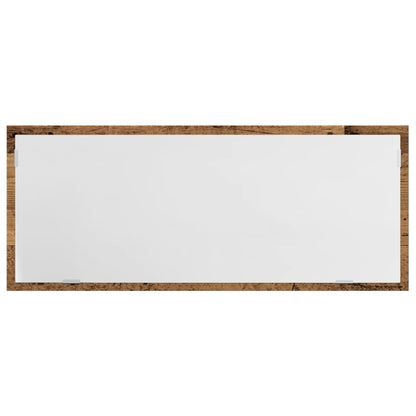 LED-Badspiegel Altholz-Optik 100x8,5x37 cm Holzwerkstoff