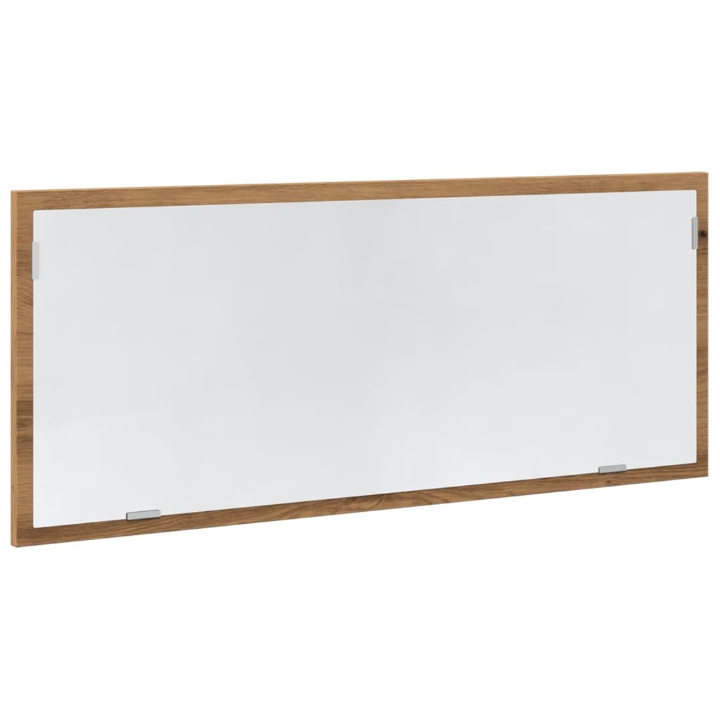 LED-Badspiegel Artisan-Eiche 100x8,5x37 cm Holzwerkstoff