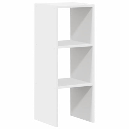 Bücherregal Stapelbar Weiß 30x30x80 cm Holzwerkstoff