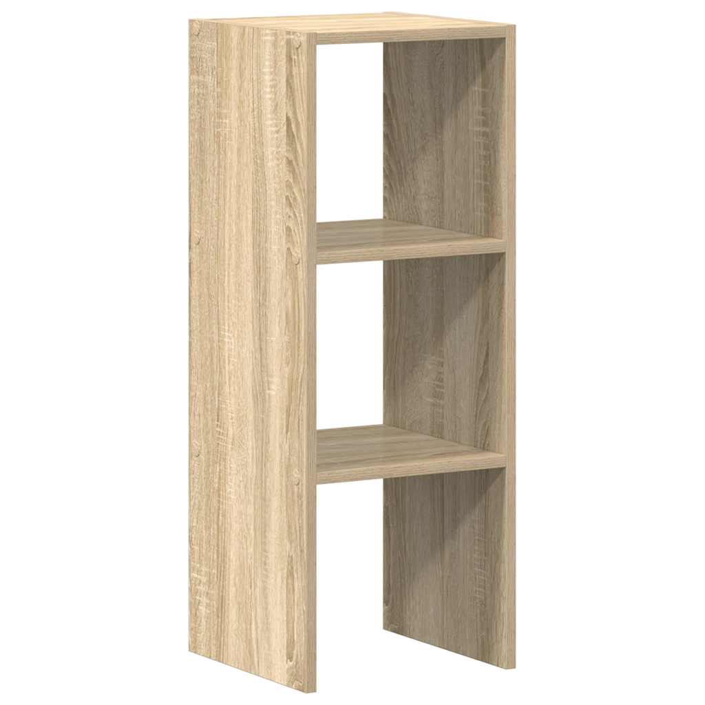 Bücherregal Stapelbar Sonoma-Eiche 30x30x80 cm Holzwerkstoff