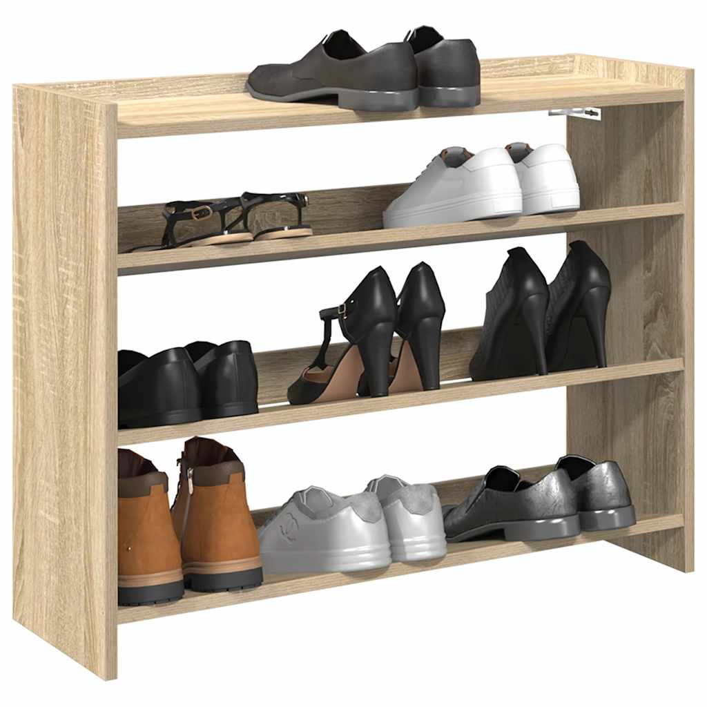 Schuhregal Sonoma-Eiche 80x25x61,5 cm Holzwerkstoff