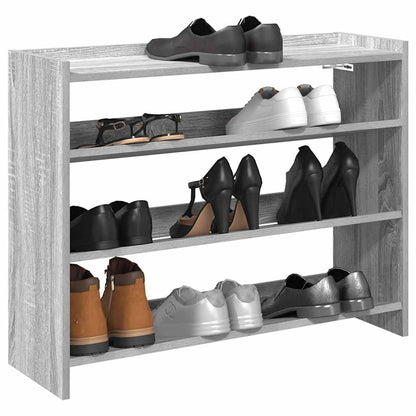 Schuhregal Grau Sonoma 80x25x61,5 cm Holzwerkstoff