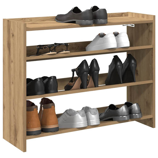 Schuhregal Artisan-Eiche 80x25x61,5 cm Holzwerkstoff